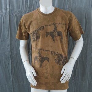 Vintage Graphic T-shirt - Big Mo Cowboy Stone Wash Graphic - Men's Large